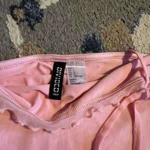 Divided Pink Mini Dress
